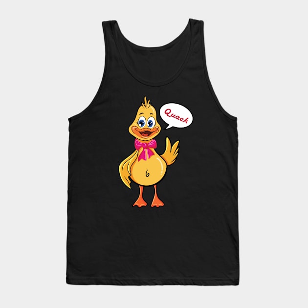 ducky the duck Tank Top by MmzArtwork